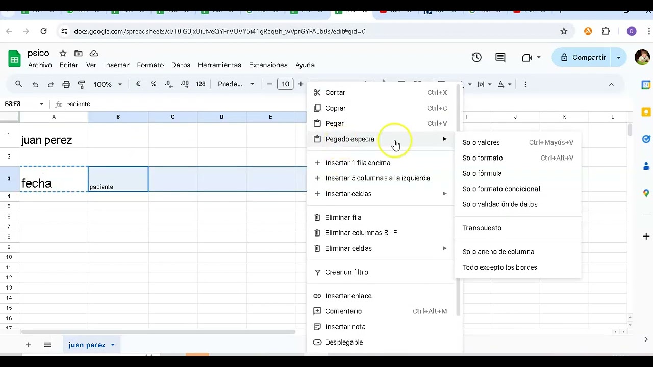 ejemplo practico 1-google sheets-como armar un libro con datos en varias hojas desde cero