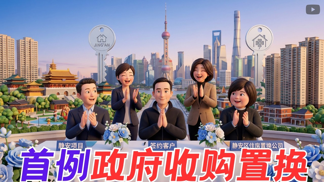 上海首例政府收购二手房置换签约了！收购了什么样的房子？多少钱？收购后置换了什么房子【昆哥看房产】