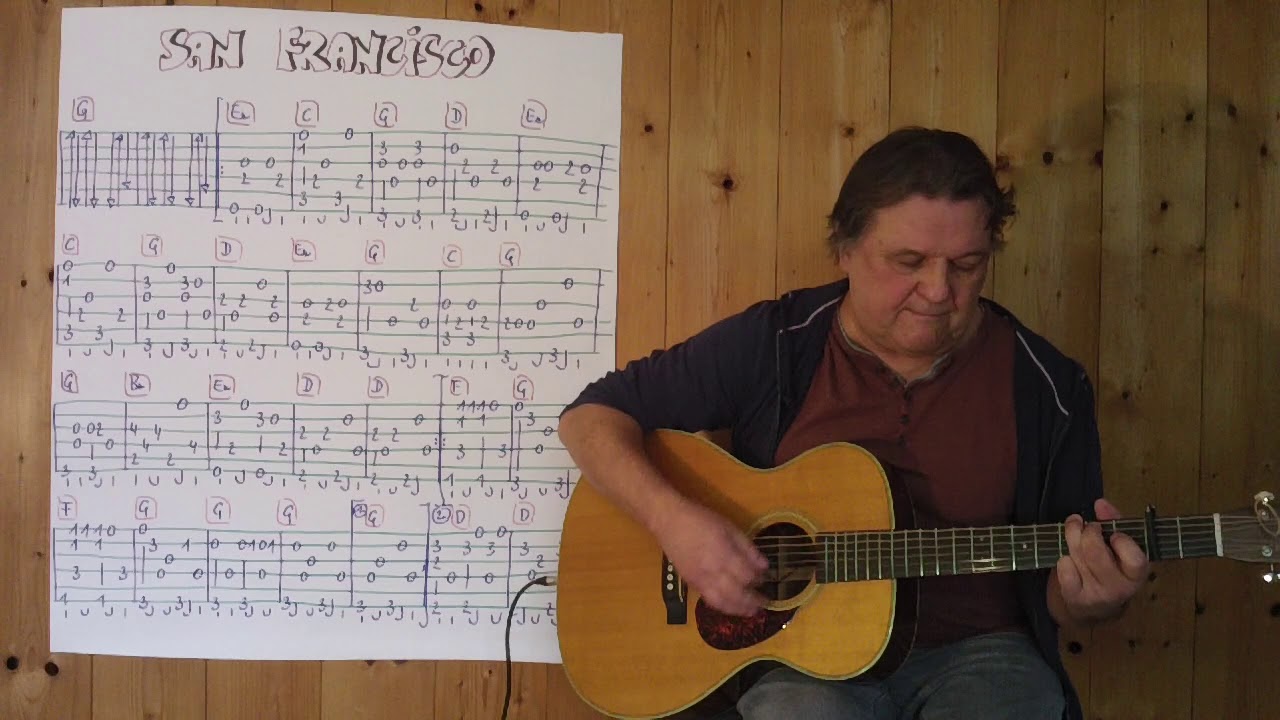 Fingerstyle Guitar Lesson #278: SAN FRANCISCO (Scott McKenzie)