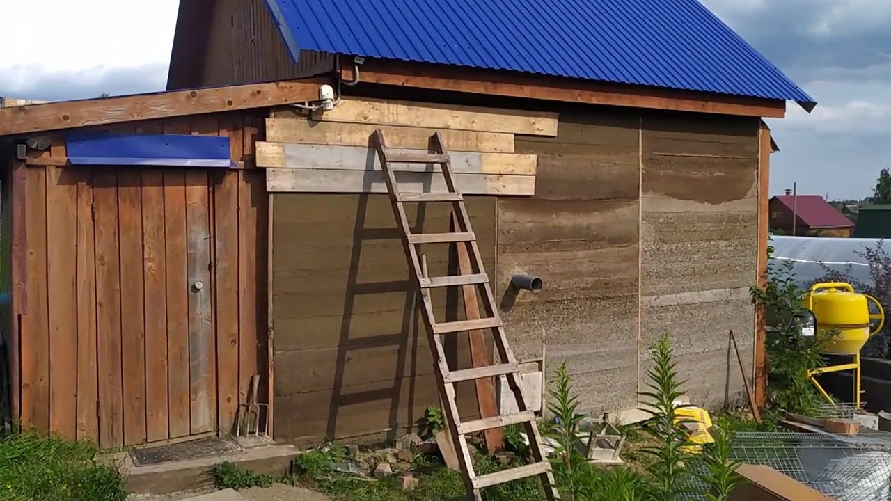 Утепление курятника опилкобетоном. Часть 1.