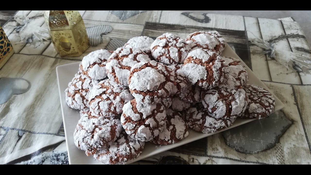 غريبة كاوكاو معلكة و مشققة،لذيذة و بمكونات سهلة 😋 Galletas(ghriyba) de cacahuete y coco