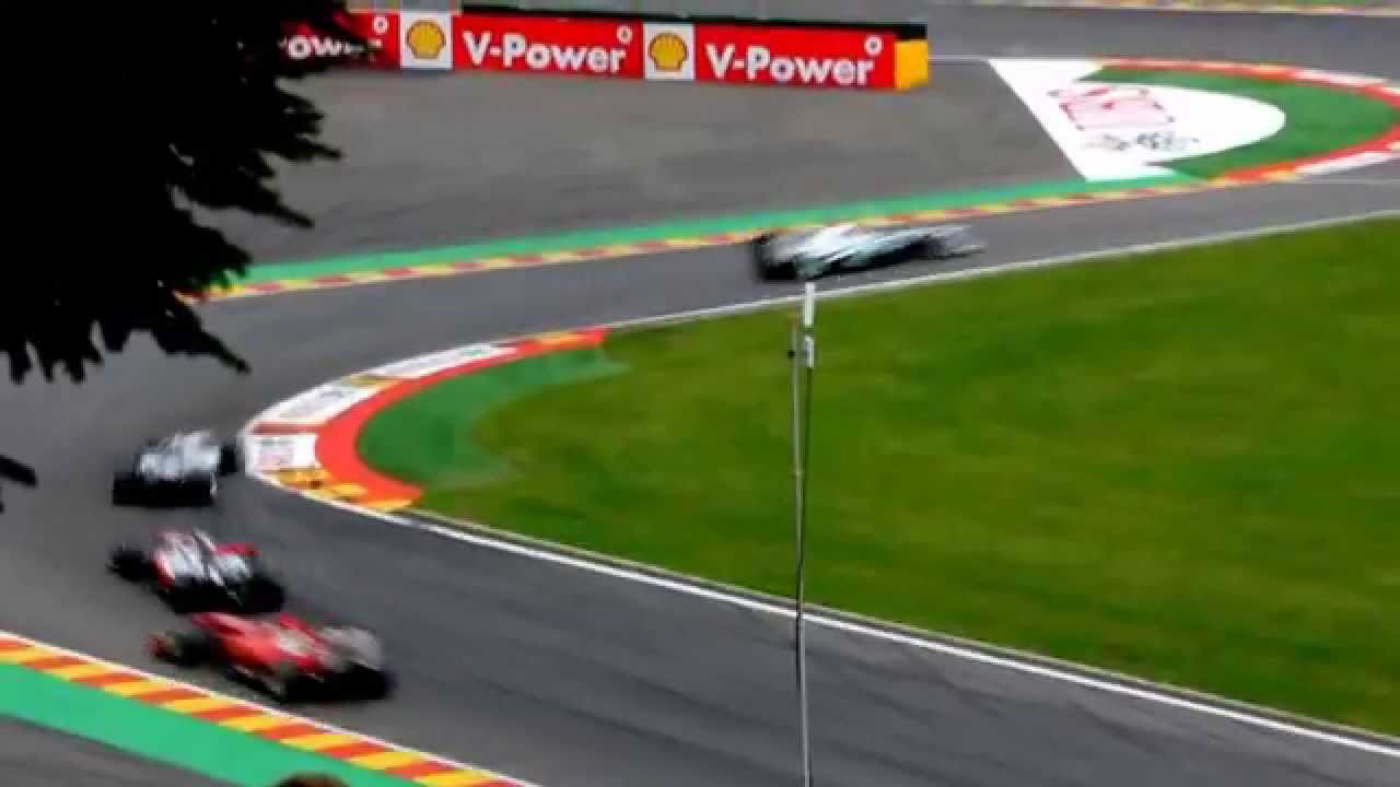 F1 Belgian Grand Prix 2013 - Final Chicane - Lap 1