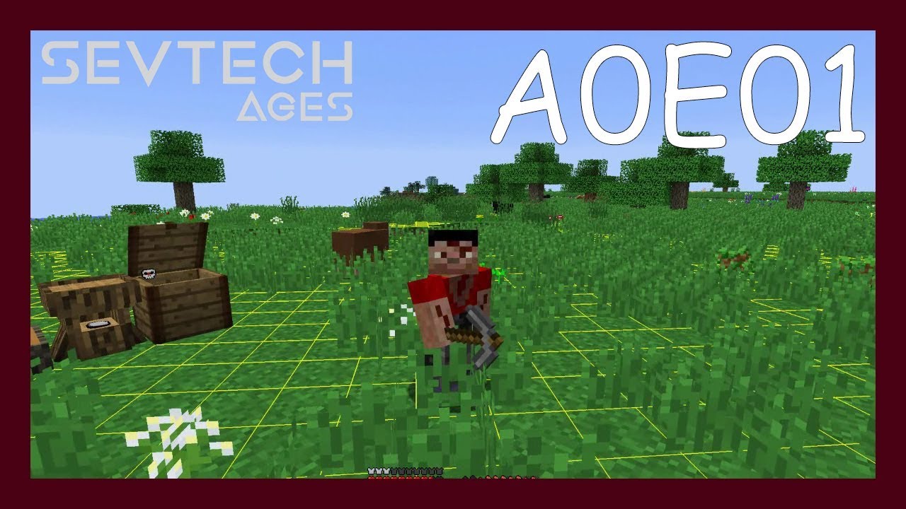 Surviving your first day, how to craft - Sevtech Ages Lets Play