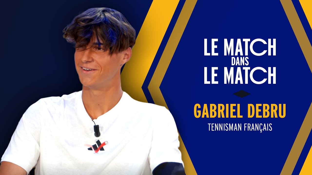 Gabriel Debru, jeune tennisman français est l'invité du Match dans le Match