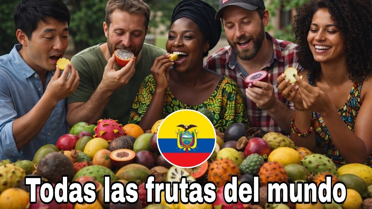 PROBANDO FRUTAS EXÓTICAS DE ECUADOR 🍍🌍