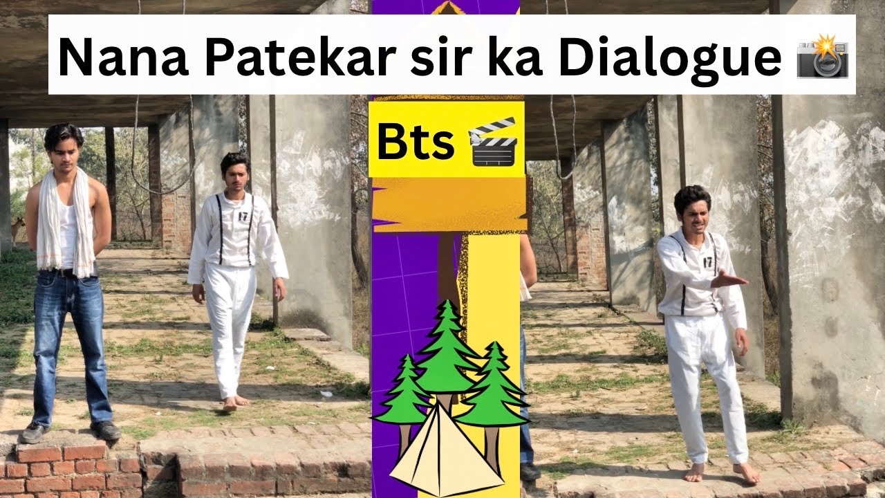 Nana Patekar sir ka Dialogue 😮 || faizan 2.4 || Bts 🎬  #viralvideo 