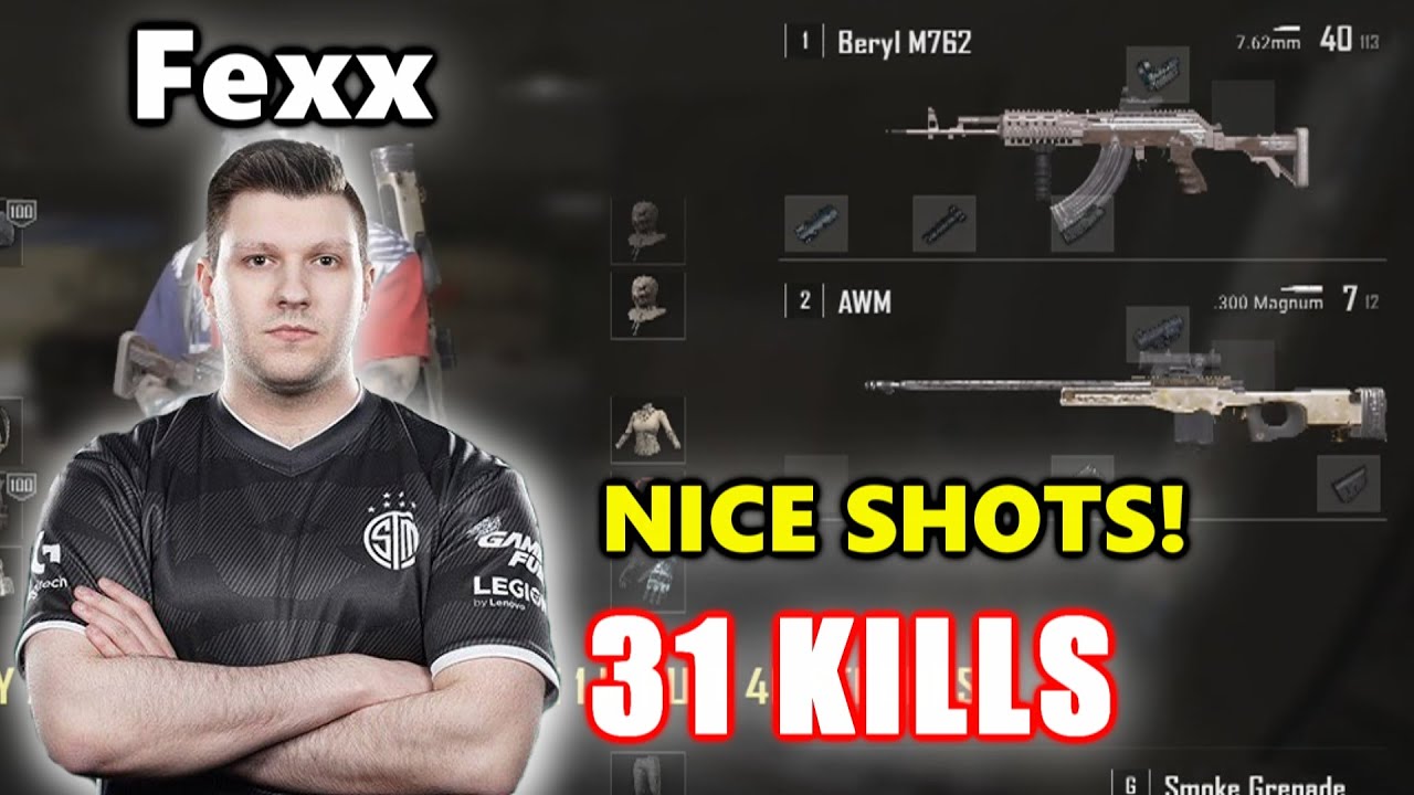 TSM Fexx, FaZe Gustav & Aitzy - 31 KILLS - NICE SHOTS! - Beryl M762 + AWM - SQUAD - PUBG