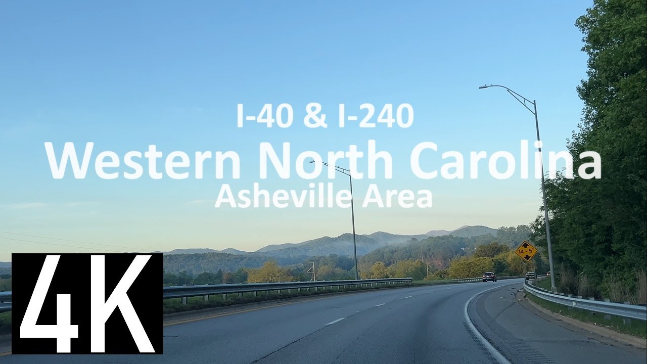 Driving Tour in the North Carolina Mountains and Asheville in 4K - I-40 and I-240