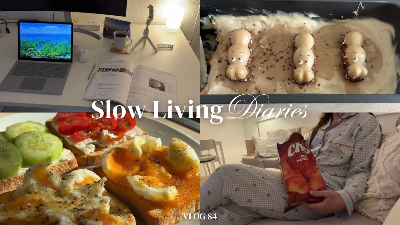 Slow Living Diaries ☕️ | Studying & Working, PMS, Comfort Food, Sunny Days & Walks in Nature |Vlog84
