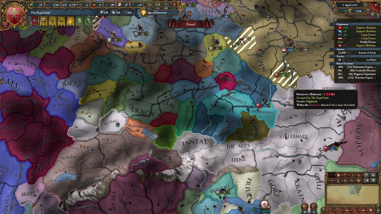EU4 1.35 The Papal States | P3 Consolidating Our Base