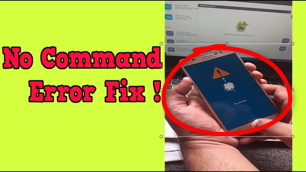 No Command Android Screen Fix Error