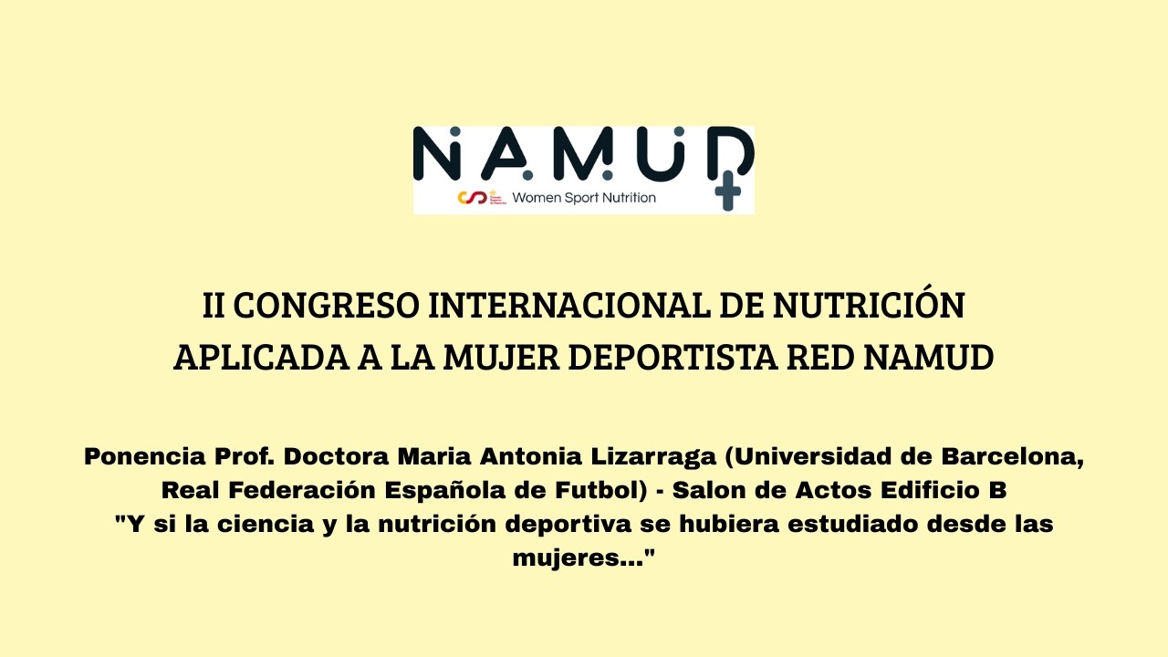 María Antonia Lizarraga - Ponencia: Ciencia y nutrición deportiva estudiadas desde la mujer