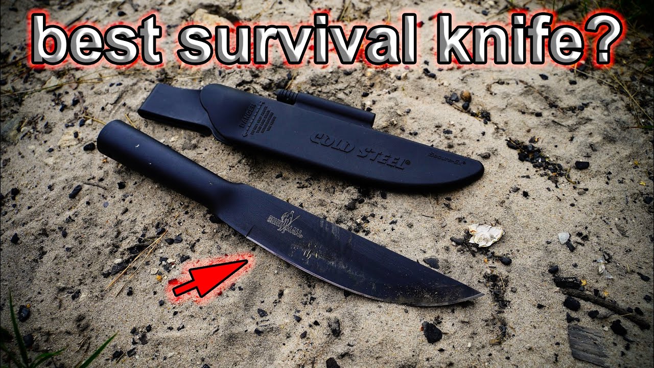 HARD USE of the indestructible Survival Knife Cold Steel Bushman