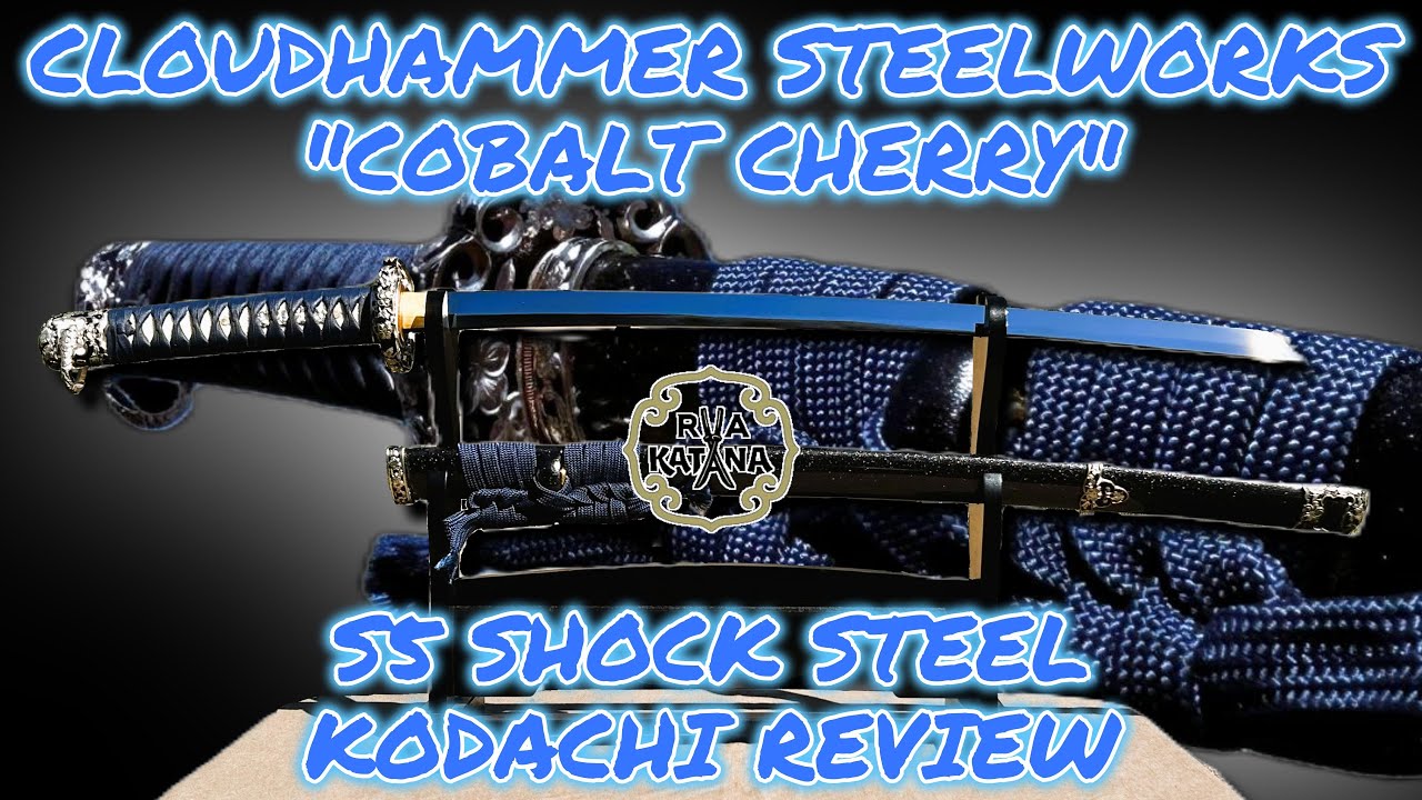 Cloudhammer Steelworks Cobalt Cherry S5 Shock Steel Kodachi Review