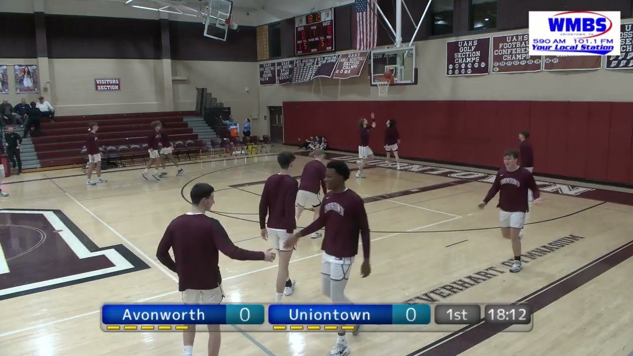 PIAA High School Boys Basketball Play In Game 3rd Place Avonworth at Uniontown 2/27/24