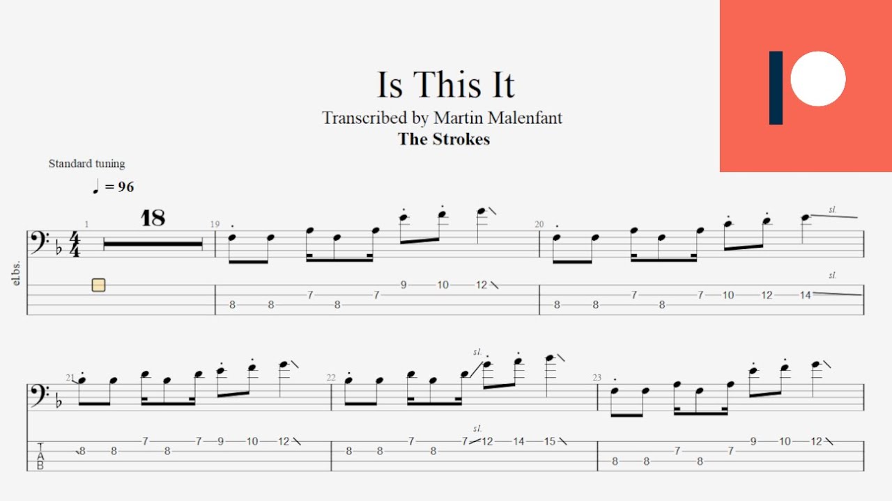 The Strokes - Is This It (bass tab)