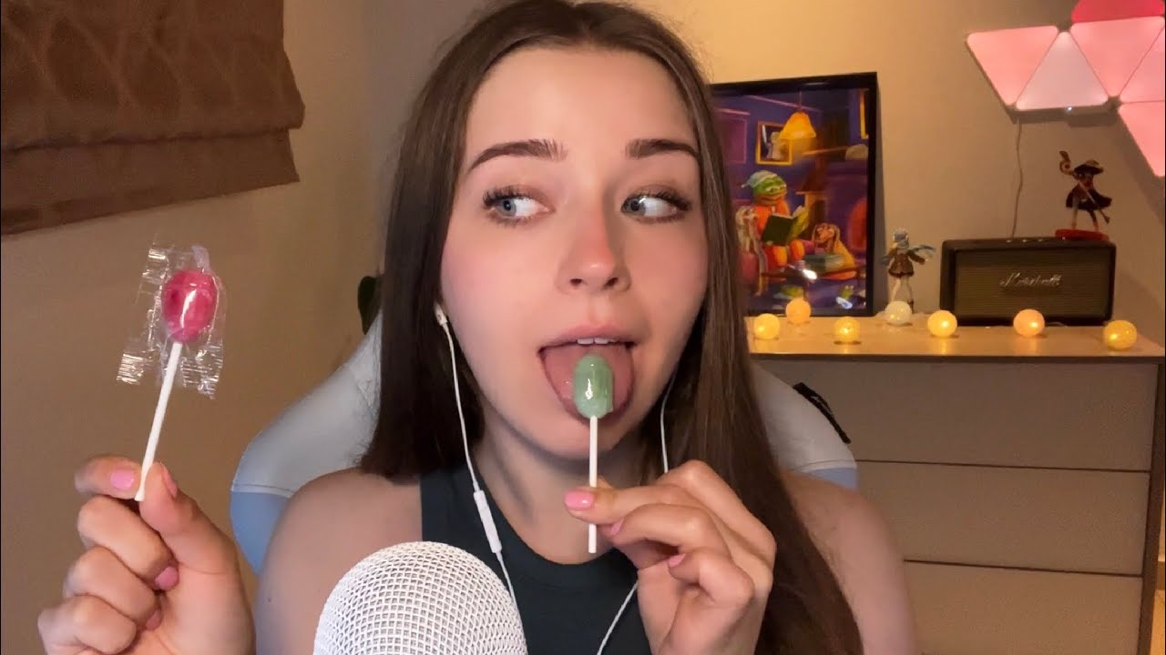 ASMR Lollipop Noms 🍭 (100% Sensitivity Mouth Sounds)