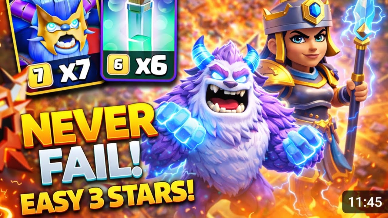 Super Yeti + RC Charge = Legend League Destroyer! 🔥TH18 Legend League attack strategy 