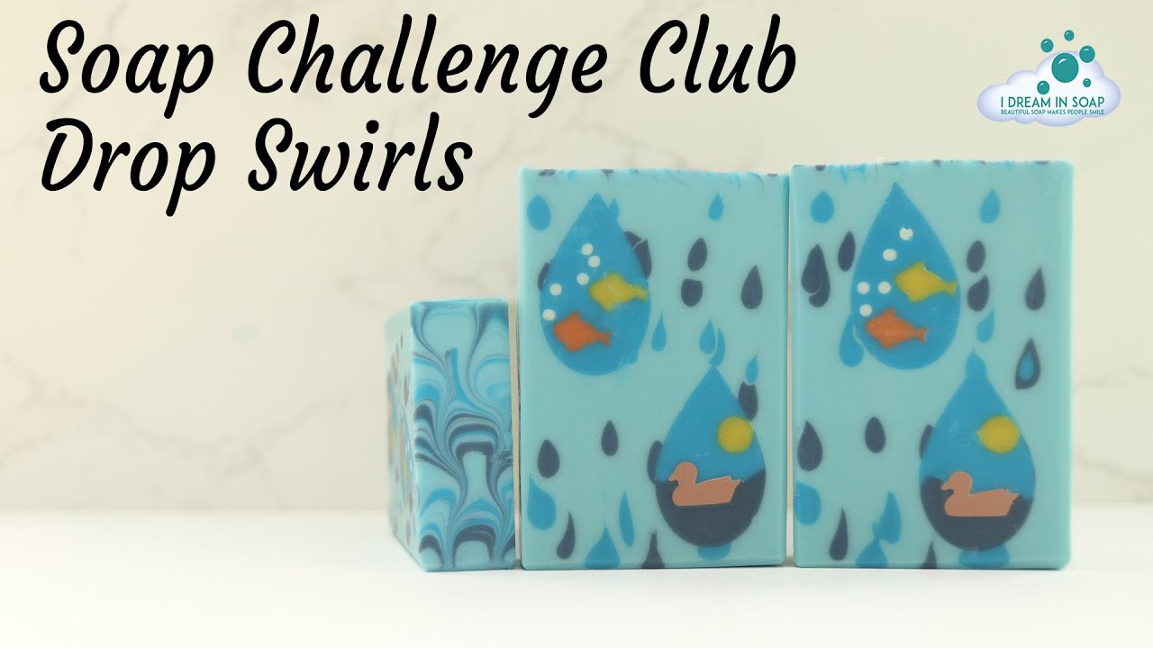 Soap Challenge Club (or maybe not) Drop swirl cold process soap making