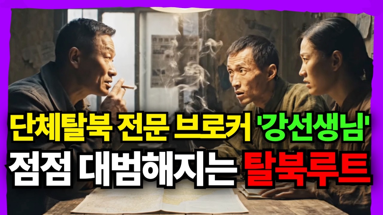 단체탈북 전문 브로커의 미친 탈북루트