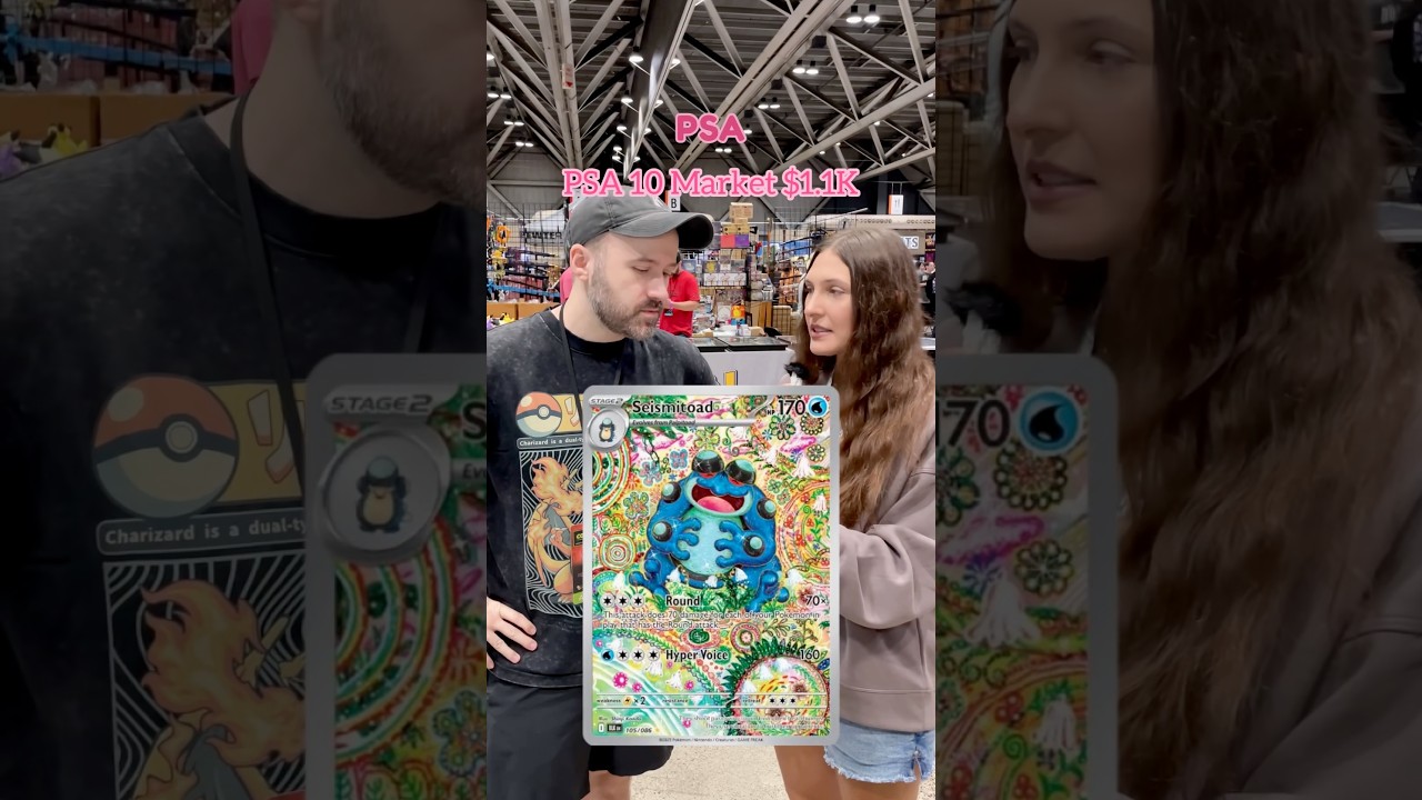Would you hold or sell a #Pokemon PSA 10 Seismitoad?😵&zwj;💫Powered by ​⁠​⁠@courtyard_io #pokemoncard