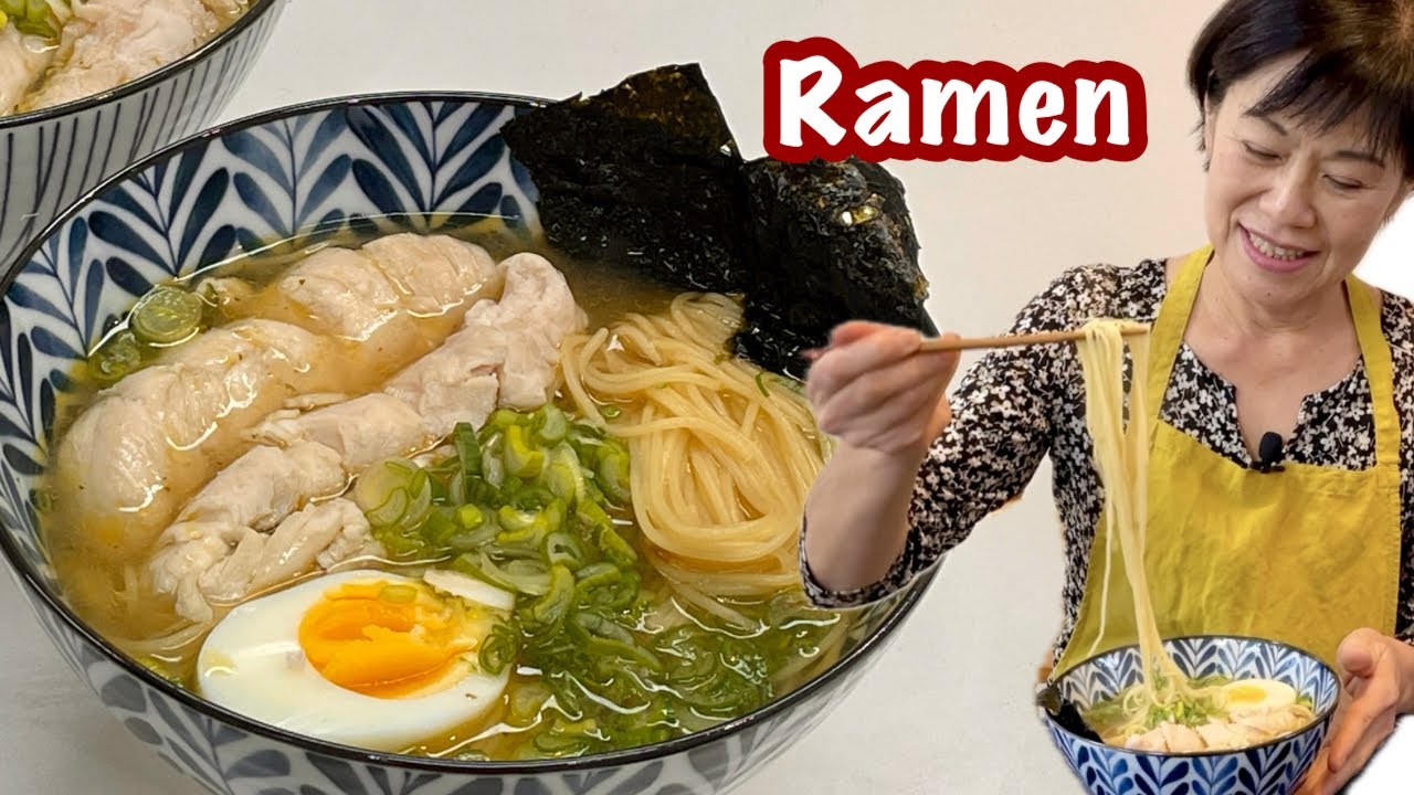 Ramen - Ramen au poulet - Shio Ramen - cuisine Japonaise - Kumiko Recette 