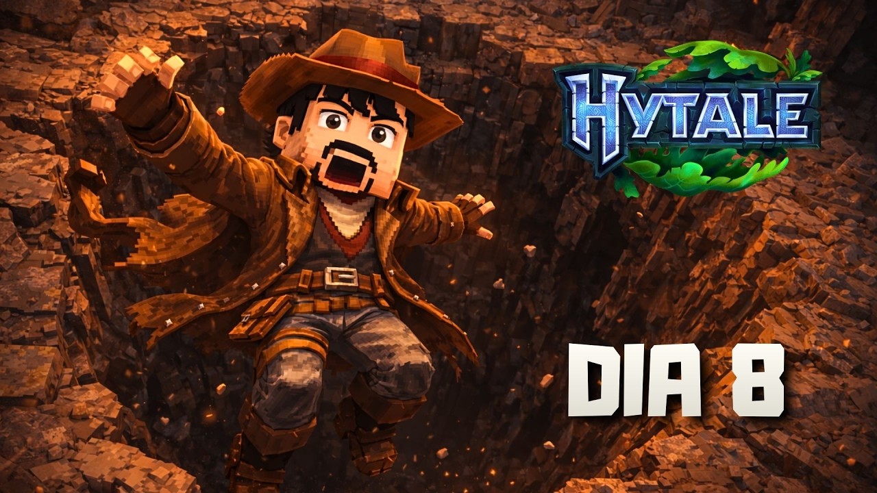 DIA 8 - Um Único ERRO e Caí nas PROFUNDEZAS! | #Hytale [Mods] Update 3