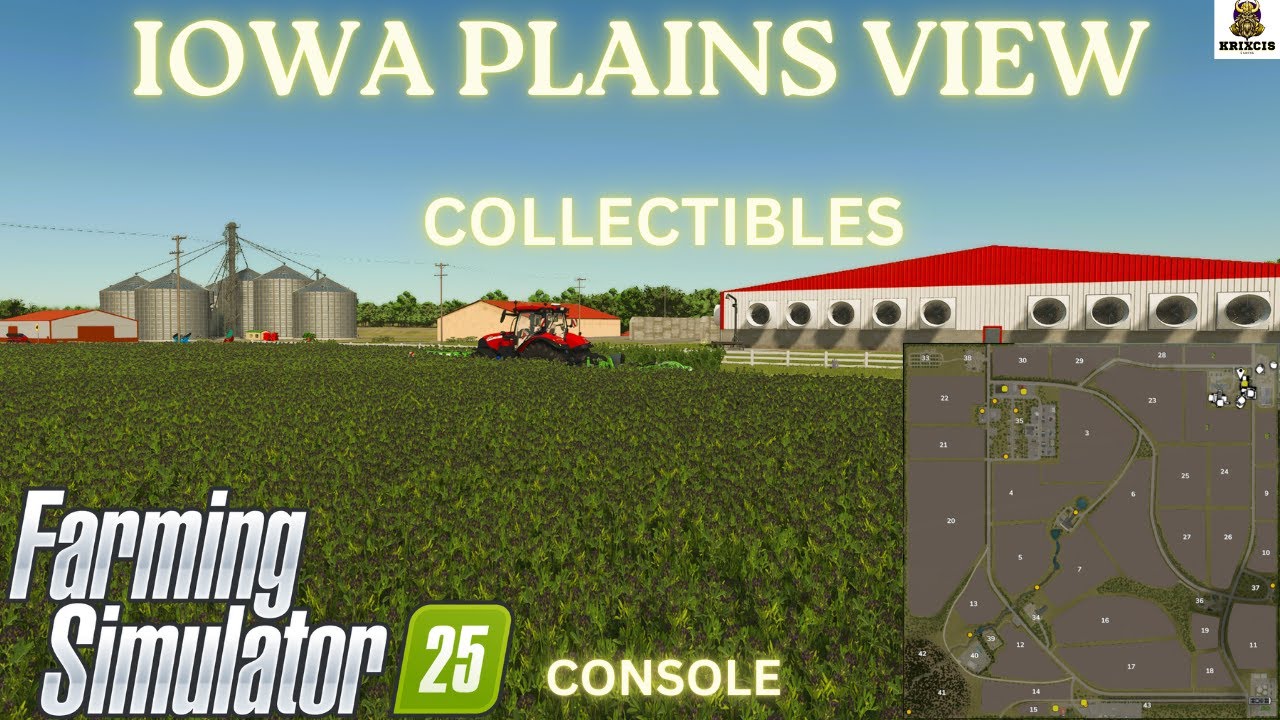 ВСЕ 10 ПРЕДМЕТОВ КОЛЛЕКЦИИ | Iowa Plains View | FS25 | Консоль