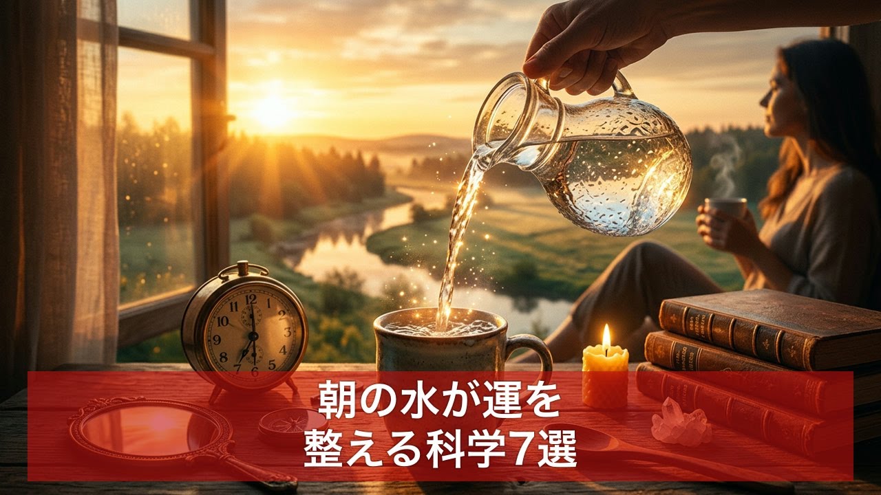 【開運習慣】朝の一杯の水で運が整う理由7選｜今日からできる