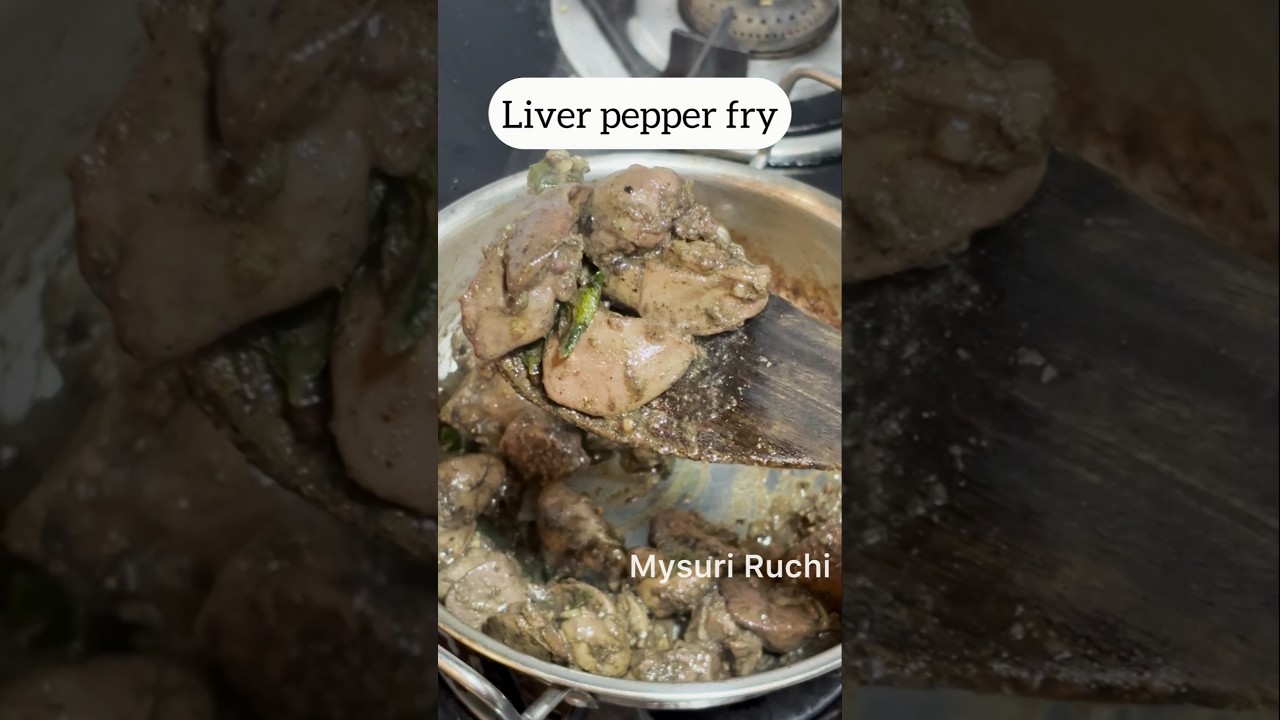 Liver pepper fry recipe | liver pepper fry| pepper fry recipe #liverfry