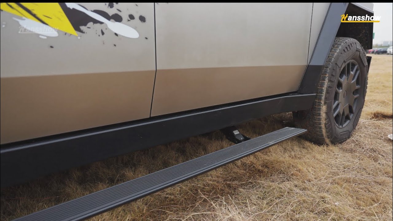 Видеоруководство по установке автоматических выдвижных подножек Tesla Cybertruck DlY!