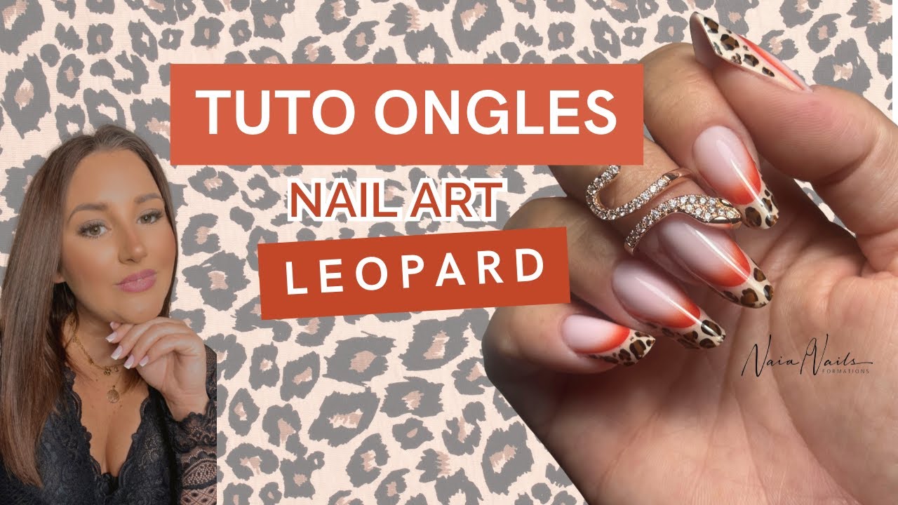 🐆 TUTO Nail Art Léopard & Dégradé Rouge – Pas à Pas Complet