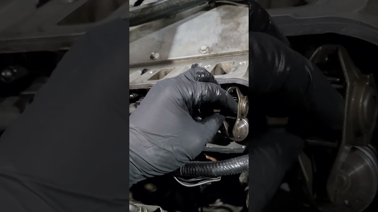 Chevy Camaro SS LS3  rocker arm and push rod install.
