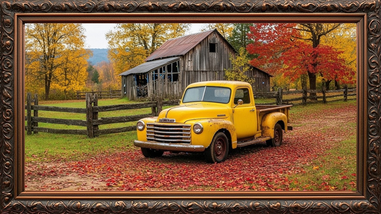 Timeless Classic Car Vintage Frame 🕰️ | Premium TV Wall Art for Home Interior