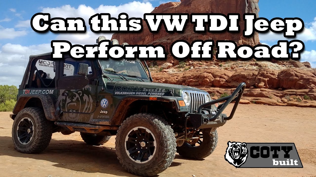 Can a TDI Jeep Perform Off Road? Coty Built Jeep TJ at Moab, UT