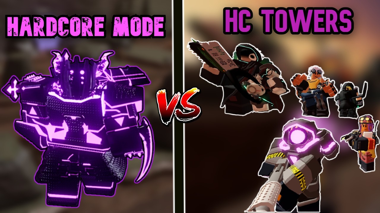 Solo Hardcore Mode With Only Hardcore Towers | TDS