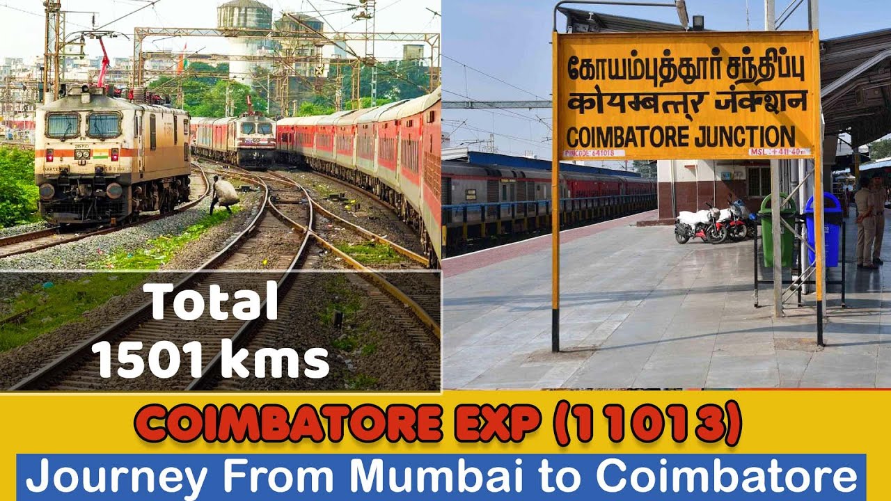 COIMBATORE EXP (11013)  LTT (Kurla Mumbai) To Coimbatore Train I My City Samayal