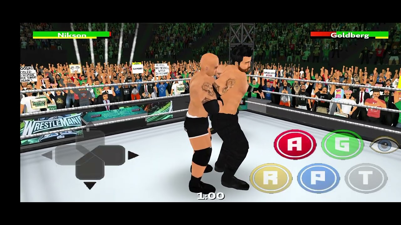 Nikson Vs Goldberg #wwe #wrestlemania #viral #video #wr3d #gaming #wrestling 