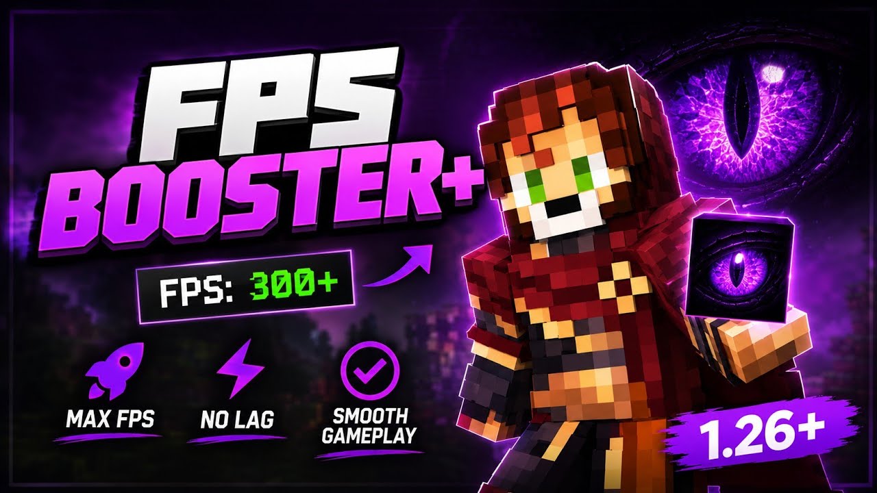 BEST FPS Booster for Minecraft PE 1.20+ 🚀 (15 FPS to 60 FPS!) | Bedrock Lag Fix