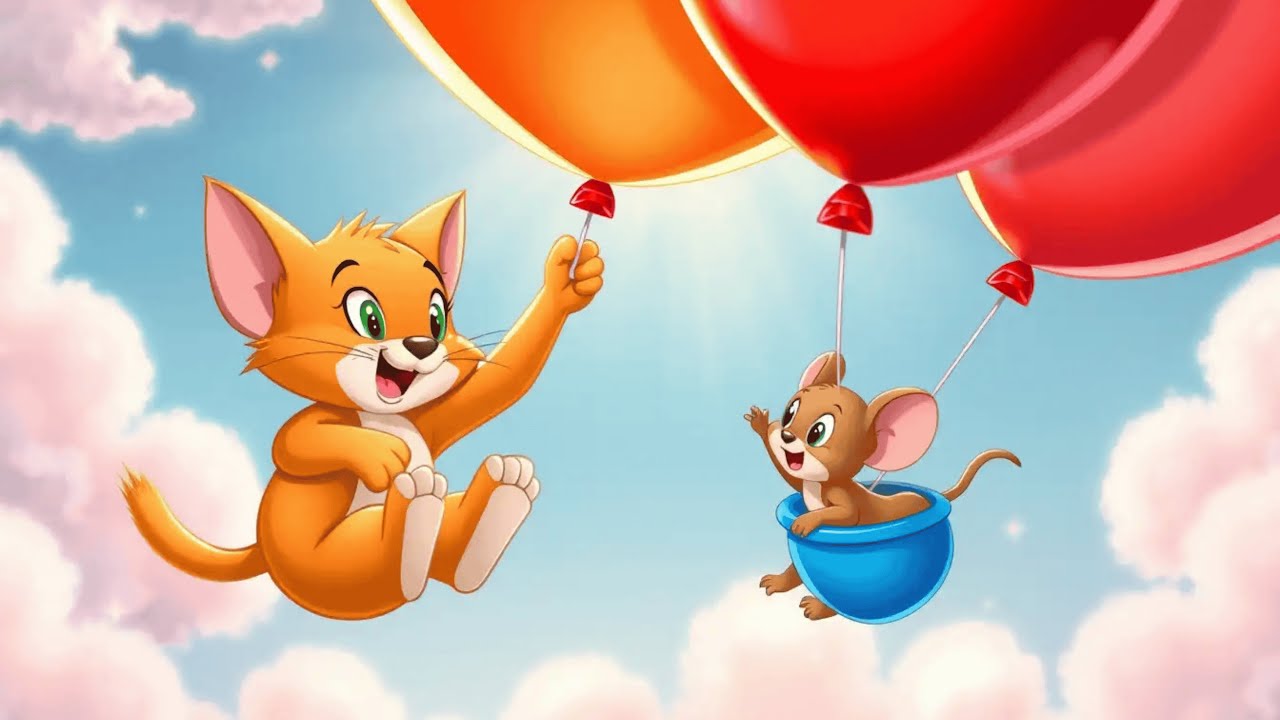 Tom & Jerry – The Floating Balloon Adventure 🎈 | Kids Story | Cartoon Bedtime Story