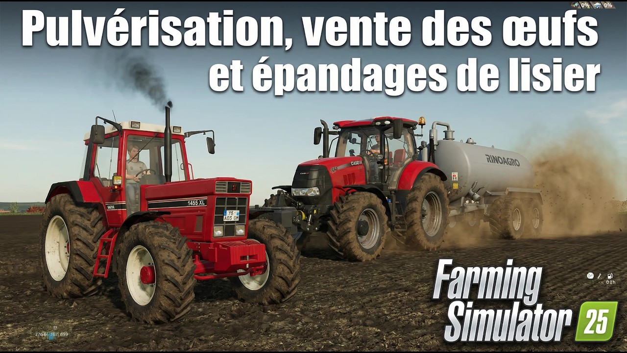 épendage de lisier et on soigne les vaches #thepichonnièrevalley #farmingsimulator25 #épisode14