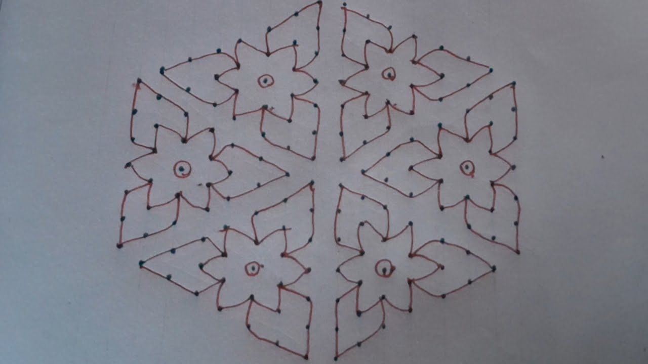 14×7 beautiful Rangoli for festival 🌸🌼#dailykolam #dailymuggulu💮🏵