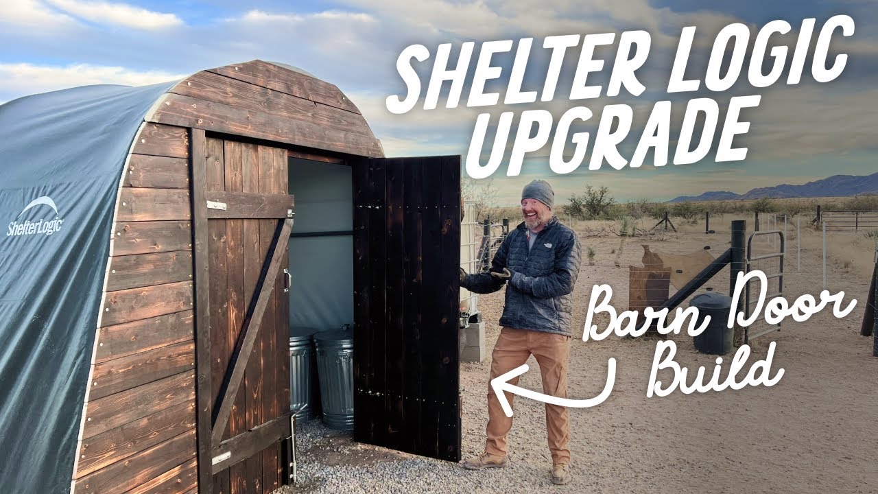 Постоянный ремонт двери для нашего гаража Shelter Logic в коробке