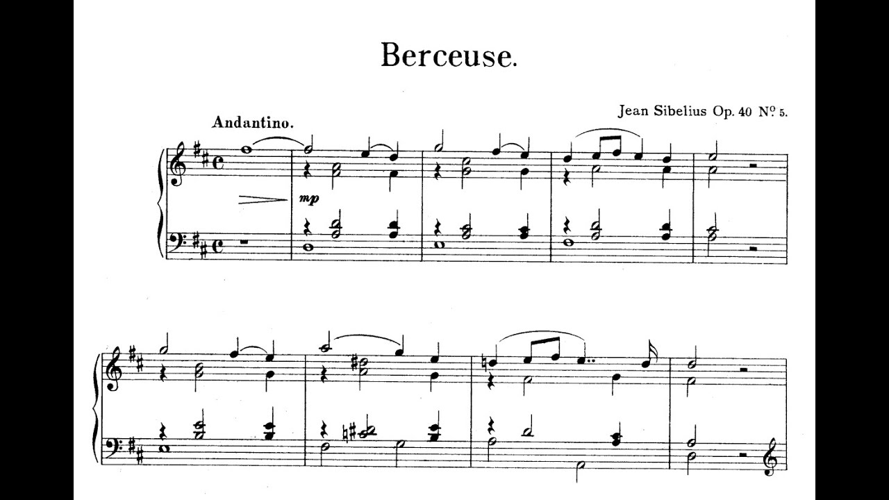 Sibelius: Berceuse (Pensées lyriques)