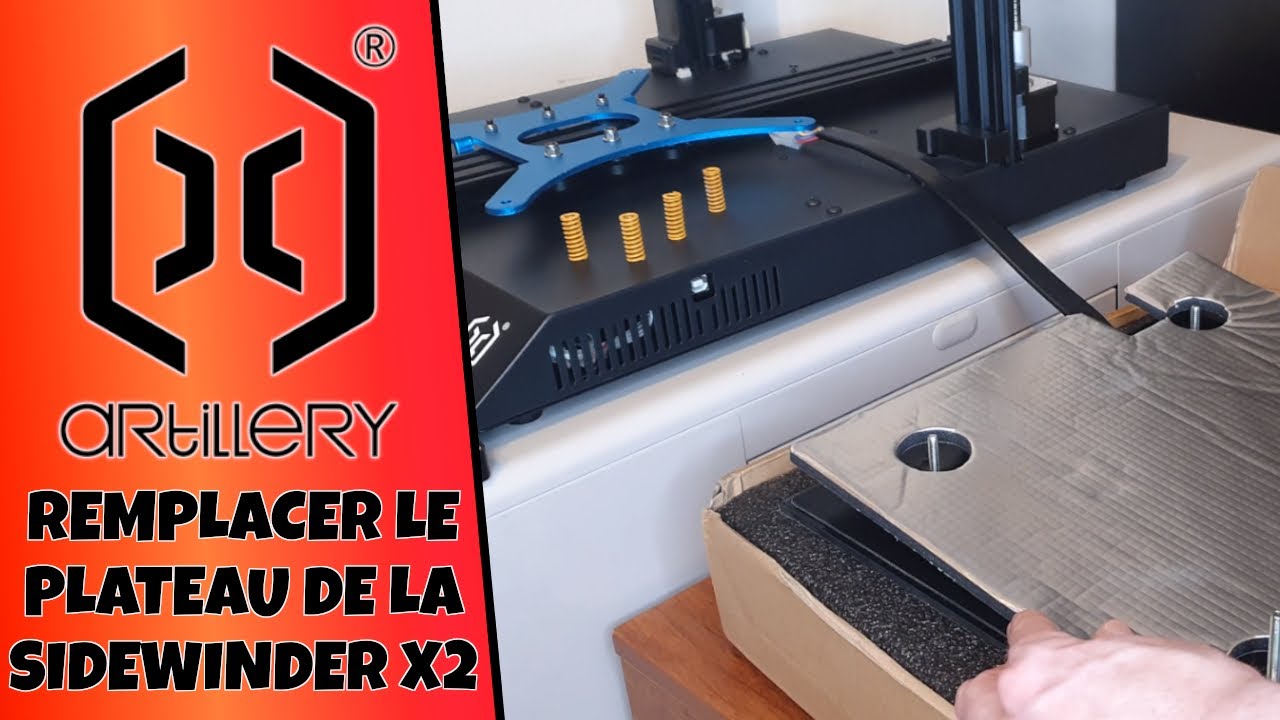 Remplacer le plateau chauffant de l'Artillery Sidewinder X2 - Tutoriel