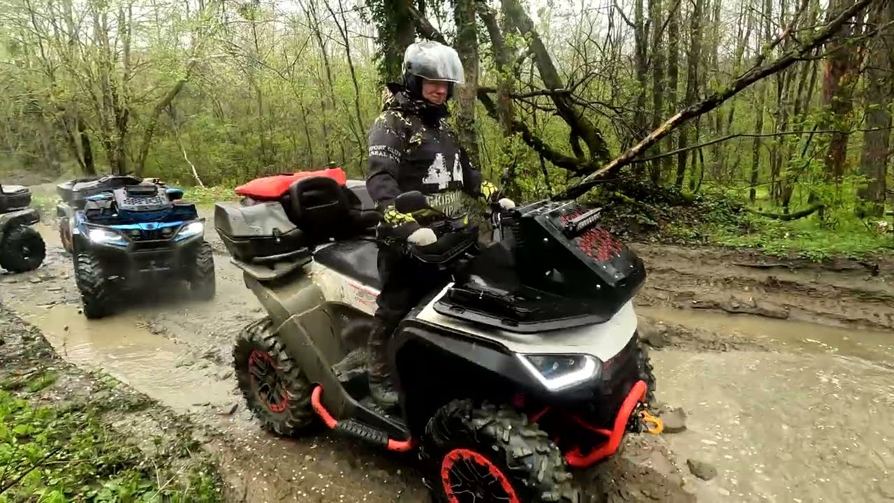 Банда китайских квадроциклов Aodes Pathcross, CFMOTO ZFORCE 1000, BRP и Segway snarler AT6.