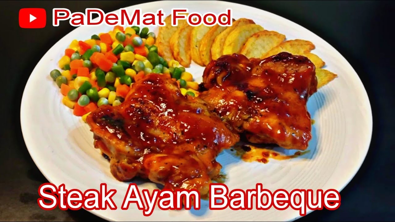 Steak Ayam Barbeque II Cukup pakai teflon, mudah dan cepat! Hasilnya lumer diluar, lembut didalam!!
