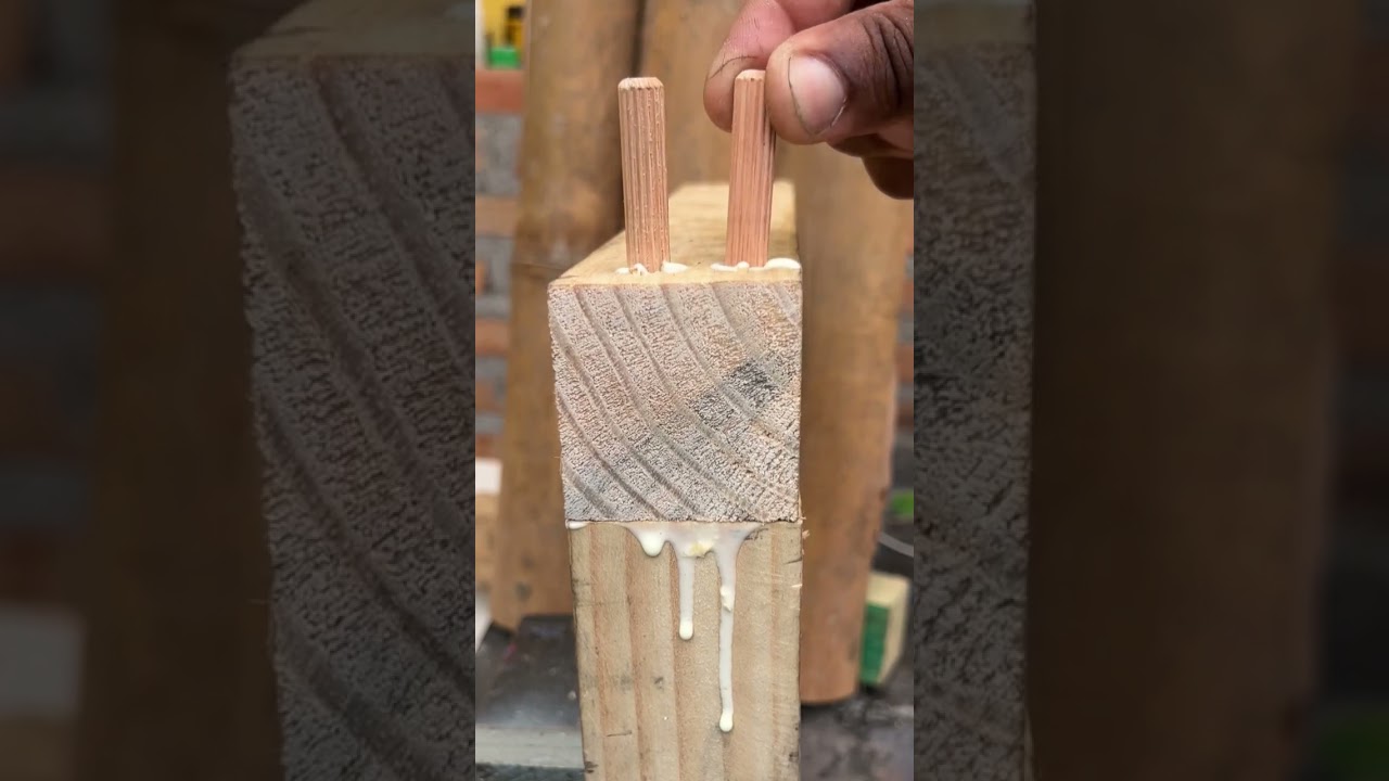 A premium tip to join two pieces of wood with strength and beauty #CaliGarage #SmartSolution
