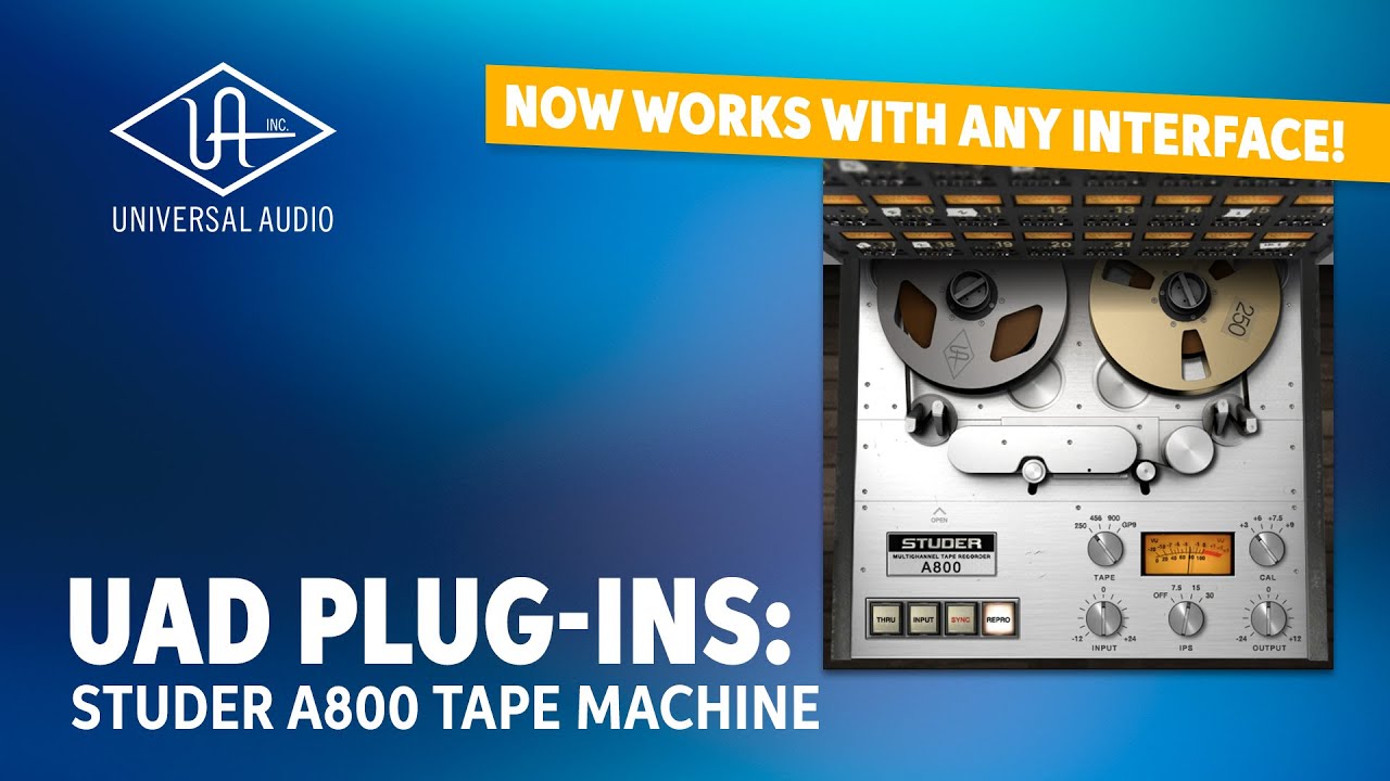 Universal Audio UAD Studer A800 Multichannel Tape Recorder Plug-in Demo