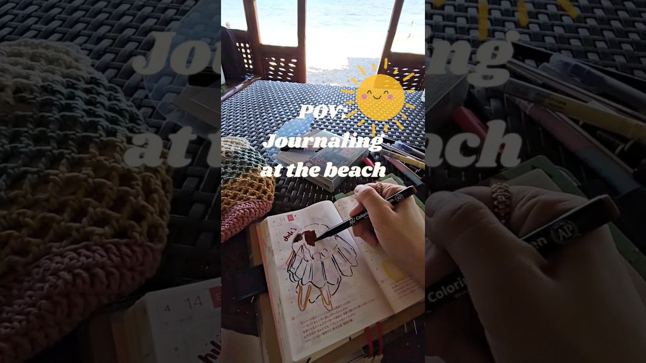 Hobonichi Techo A6 Flipthrough Journaling at the Beach! #hobonichitecho #journalinglife